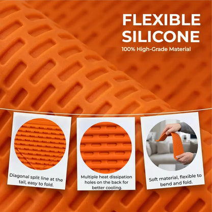 Ultra-Slim Foldable Phone Stand – Universal Adjustable Silicone Cradle for Desk & Travel