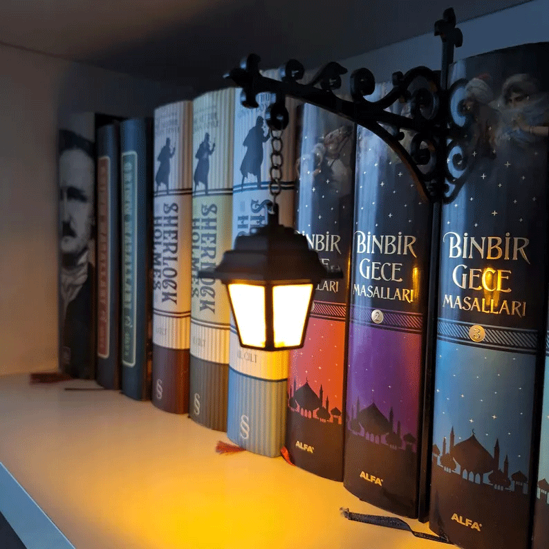 🔥LAST DAY 50% OFF - Library Lantern-Decorative Bookshelf Lighting