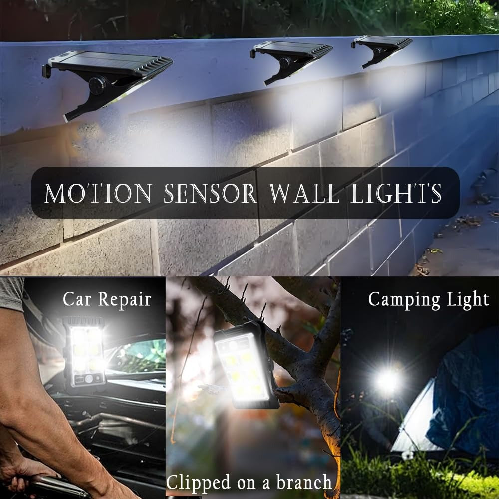 💥LAST DAY 50% OFF Solar Motion Sensor Lights Auto On/Off, Weatherproof & Powerful