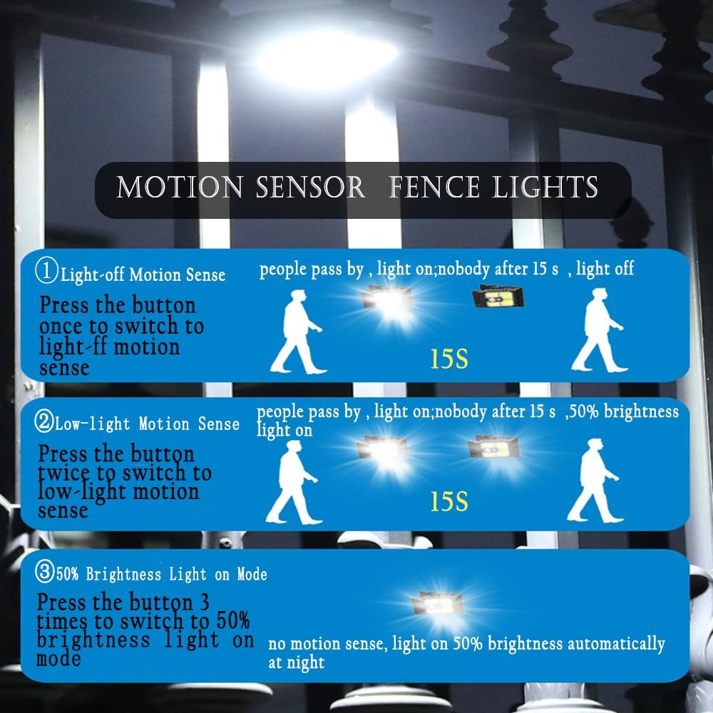 💥LAST DAY 50% OFF Solar Motion Sensor Lights Auto On/Off, Weatherproof & Powerful