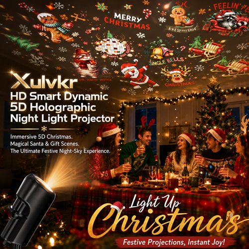 🎄Christmas Light Projector – Instant Holiday Magic For Your Home & Yard