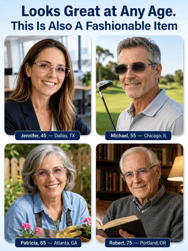 Regain Your Youthful Vision-Smart Zoom Diamond-Cut Reading Glasses
