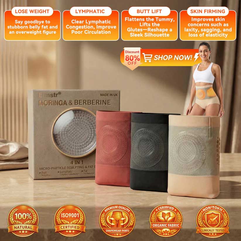 ✨Official Brand Store | Elmstr® 🐉✨ 2026 Moringa & Berberine 4-in-1 Micro-Particle Sculpting & Fat-Burn Shorts