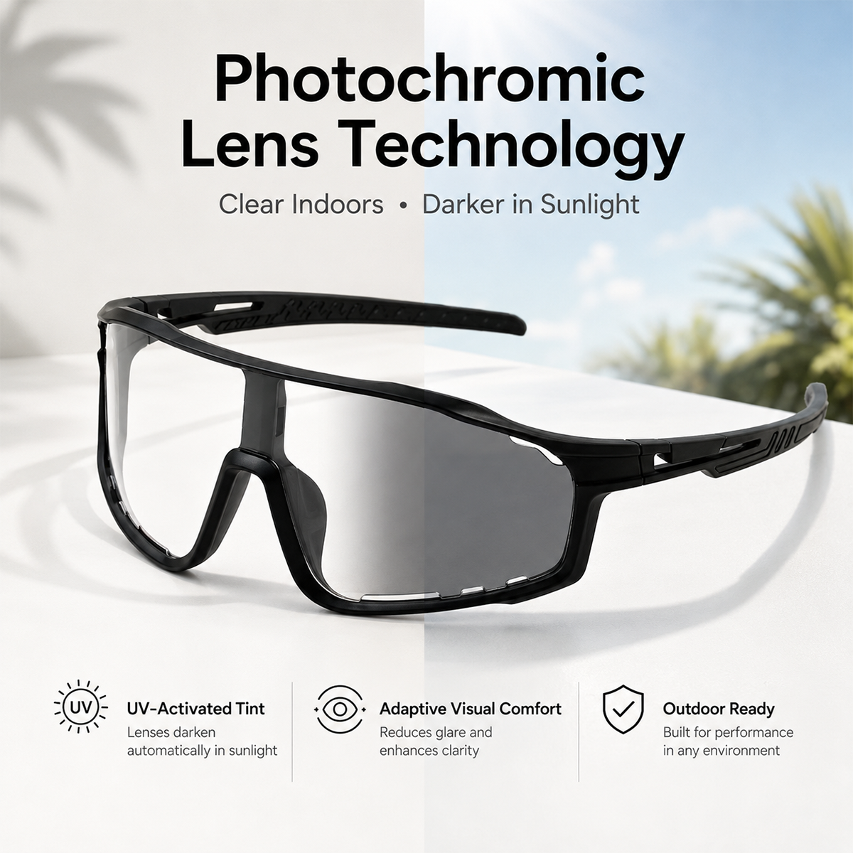💥LAST DAY 50% OFF UV400 Photochromic Polarized Safety Glasses