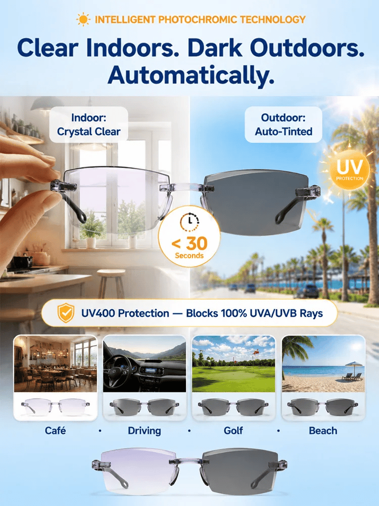 Regain Your Youthful Vision-Smart Zoom Diamond-Cut Reading Glasses
