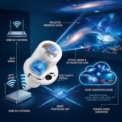 🔥Last Day Deal: Why Are Families Choosing This 5D Night Light Projector With Buy 1 Get 1 Free?