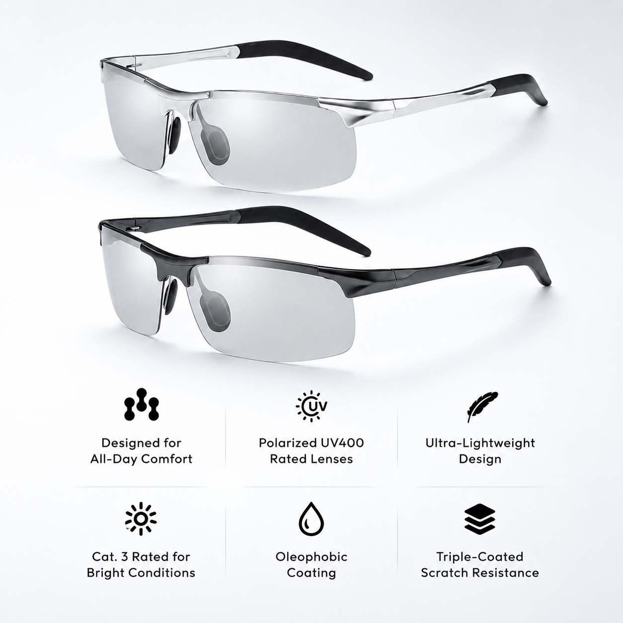 🎁Last Day: Save Up to 80% Photochromic Polarized Sunglasses