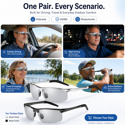 🎁Last Day: Save Up to 80% Photochromic Polarized Sunglasses
