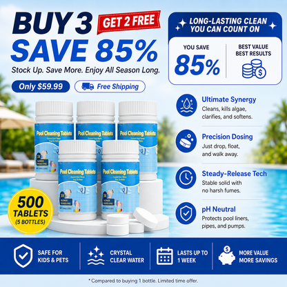 The Next-Gen Pool Purifier is here ✨ 2X Stronger Algae Control, Gentle & Safe for Kids! 👨‍👩‍👧‍👦