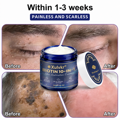 🍀 Xulvkr® Biotin 10-in-1 Skin Restoration Cream | Bigger 50g Jar, Upgraded Formula