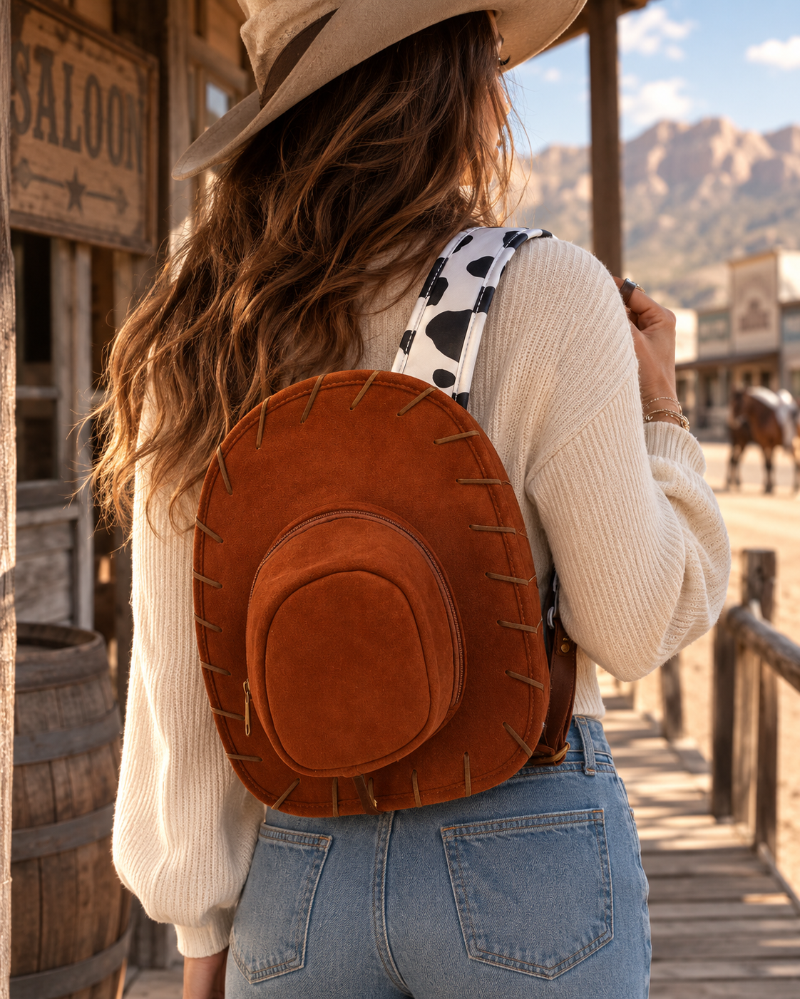 Handcrafted Western Style — A Cowboy Hat Backpack Made to Stand Out