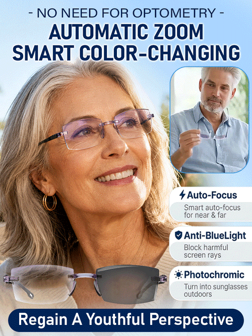 Regain Your Youthful Vision-Smart Zoom Diamond-Cut Reading Glasses