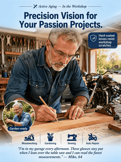 Regain Your Youthful Vision-Smart Zoom Diamond-Cut Reading Glasses