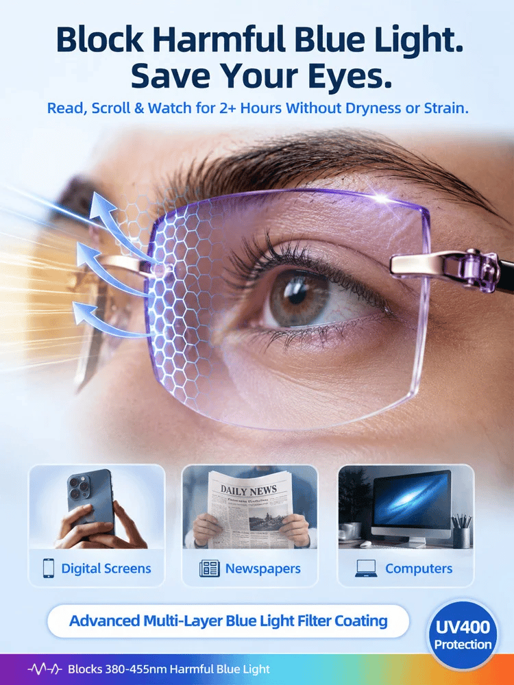 Regain Your Youthful Vision-Smart Zoom Diamond-Cut Reading Glasses