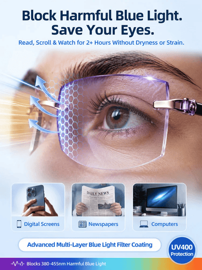 Regain Your Youthful Vision-Smart Zoom Diamond-Cut Reading Glasses