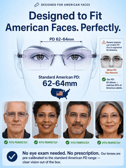 Regain Your Youthful Vision-Smart Zoom Diamond-Cut Reading Glasses