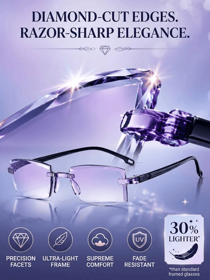 Regain Your Youthful Vision-Smart Zoom Diamond-Cut Reading Glasses