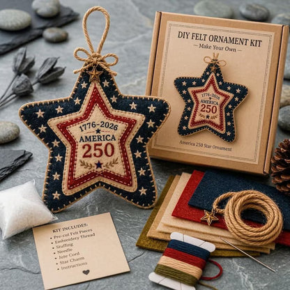 America 250 DIY Felt Ornament Kit
