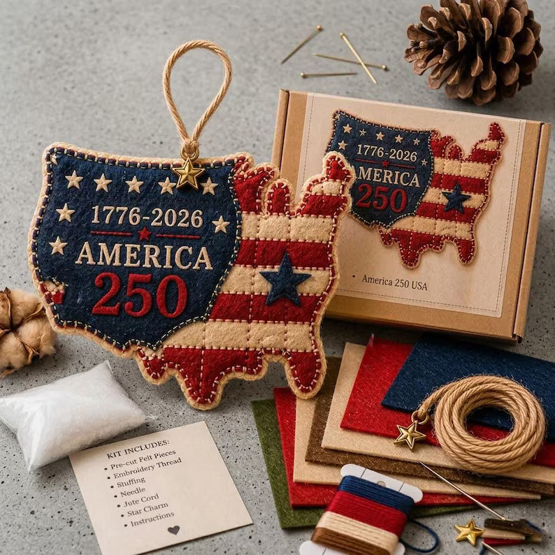 America 250 DIY Felt Ornament Kit