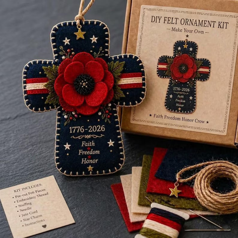 America 250 DIY Felt Ornament Kit