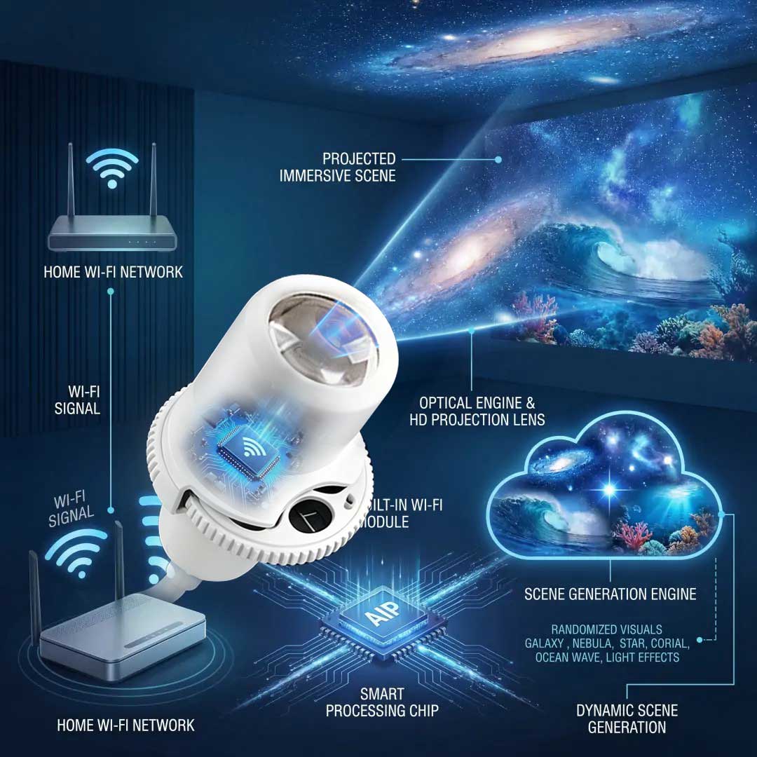 Xulvkr® Night Light Projector