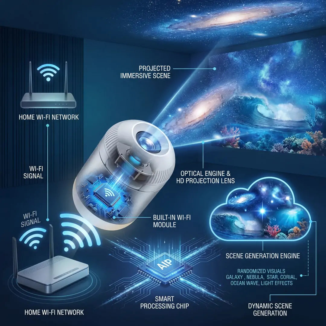 Xulvkr® Night Light Projector